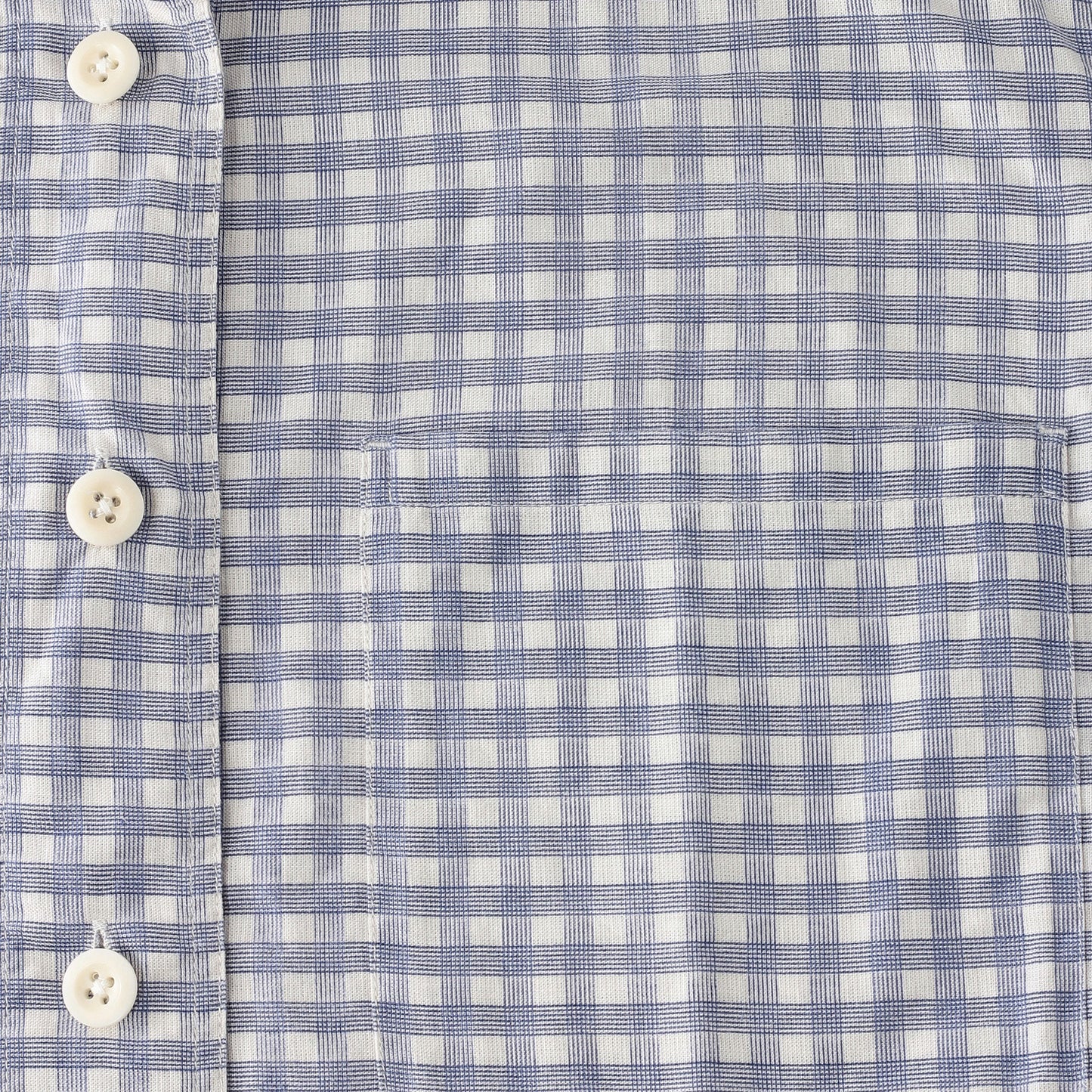 PRINTED COTTON LINEN CHECK SHIRT
