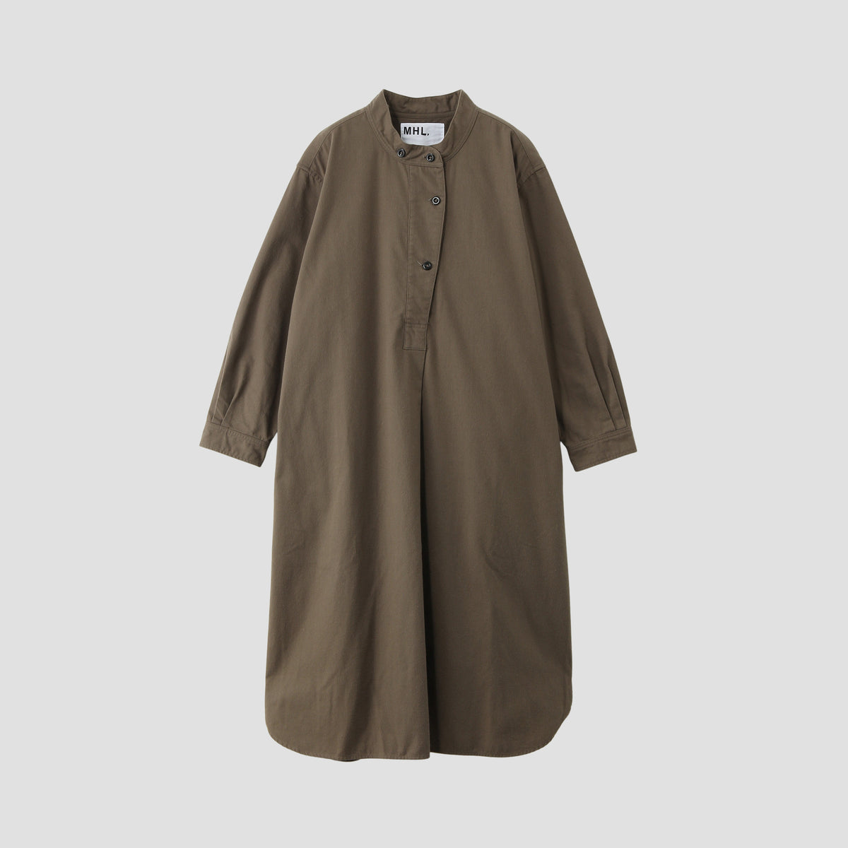 BRUSHED DRY COTTON TWILL DRESS