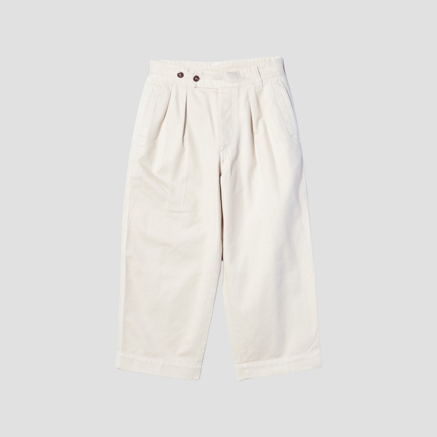 SOFT TWISTED YARN COTTON TROUSERS