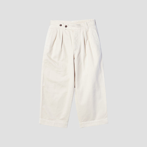 SOFT TWISTED YARN COTTON TROUSERS