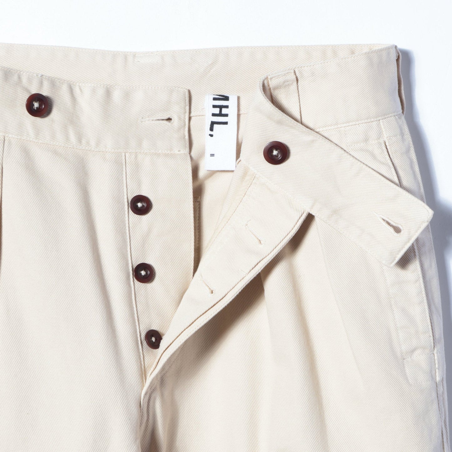SOFT TWISTED YARN COTTON TROUSERS