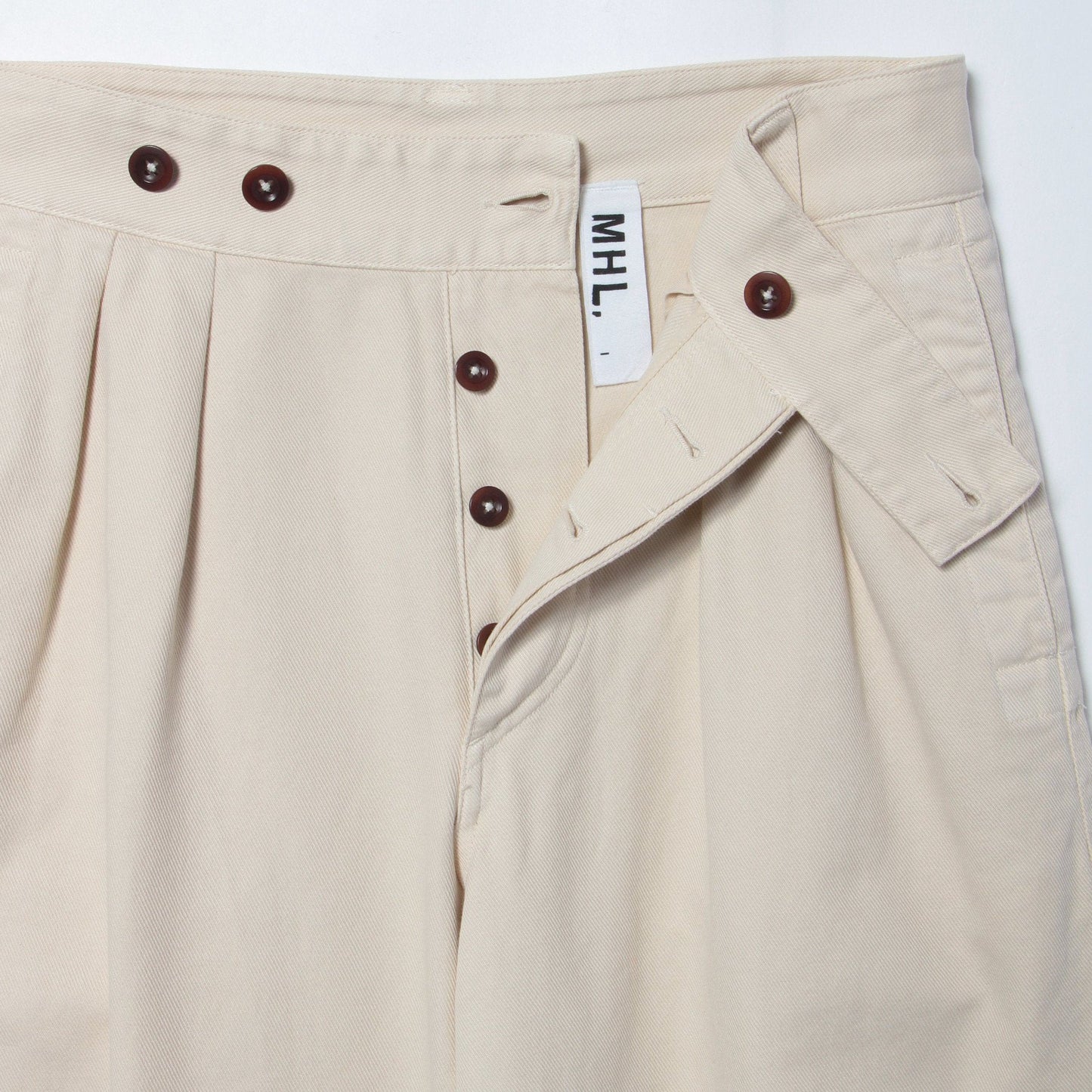 SOFT TWISTED YARN COTTON TROUSERS