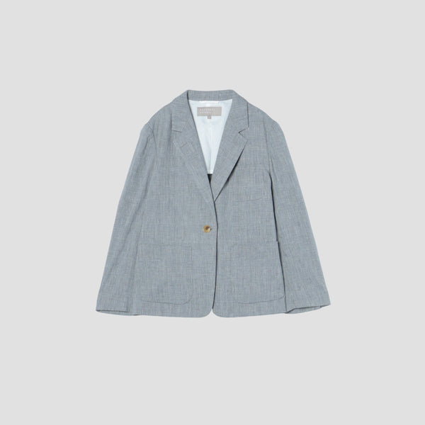 YARN DYED LINEN COTTON JACKET