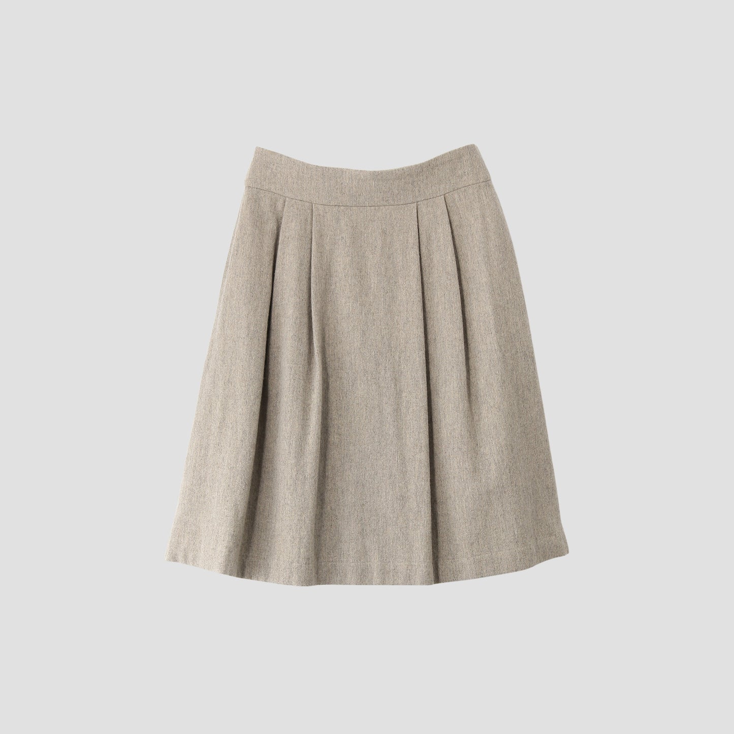 WOOL LINEN TWEED SKIRT