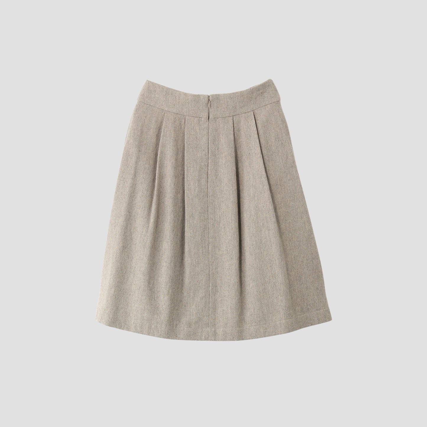 WOOL LINEN TWEED SKIRT