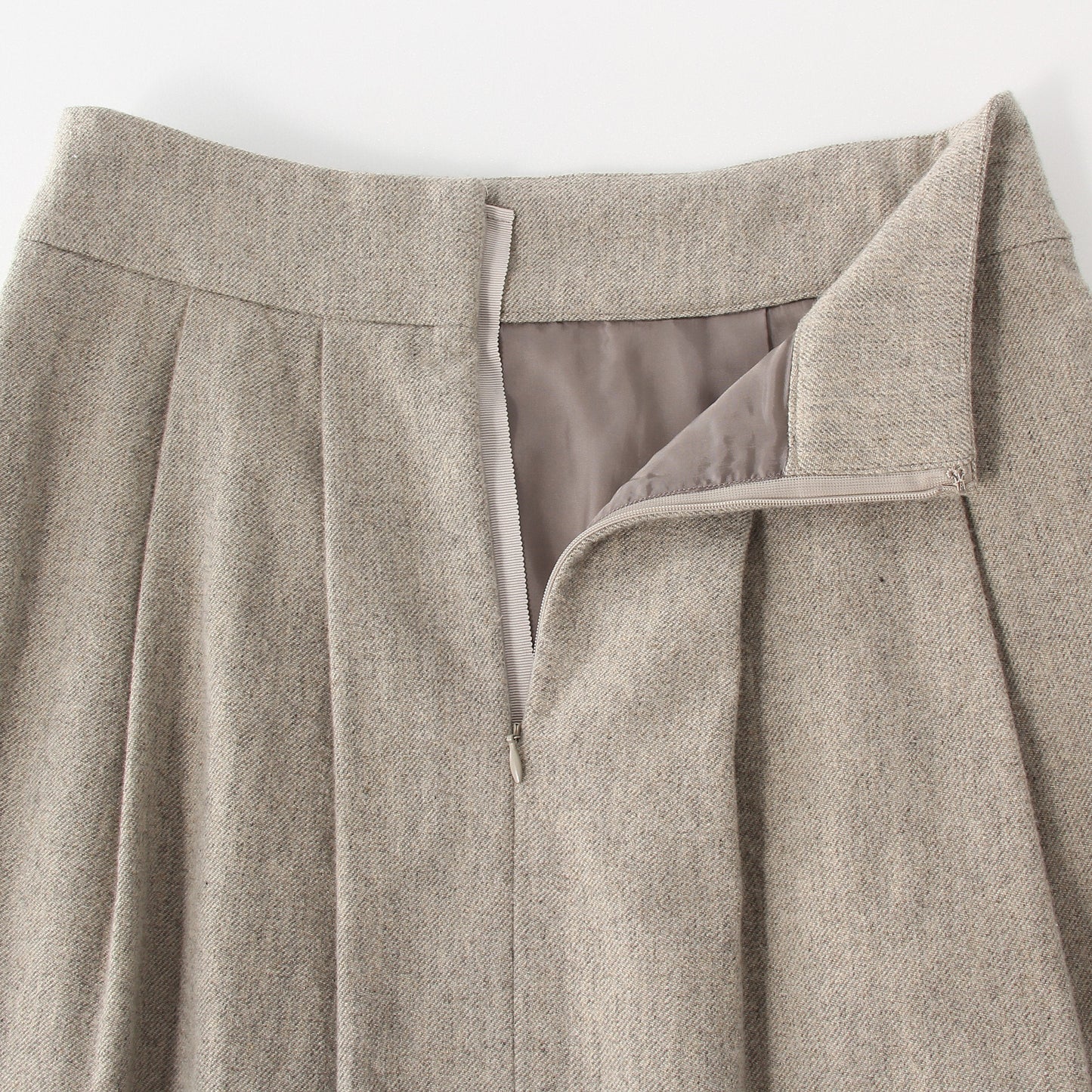 WOOL LINEN TWEED SKIRT