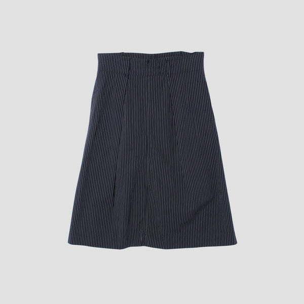 COTTON LINEN STRIPE SKIRT
