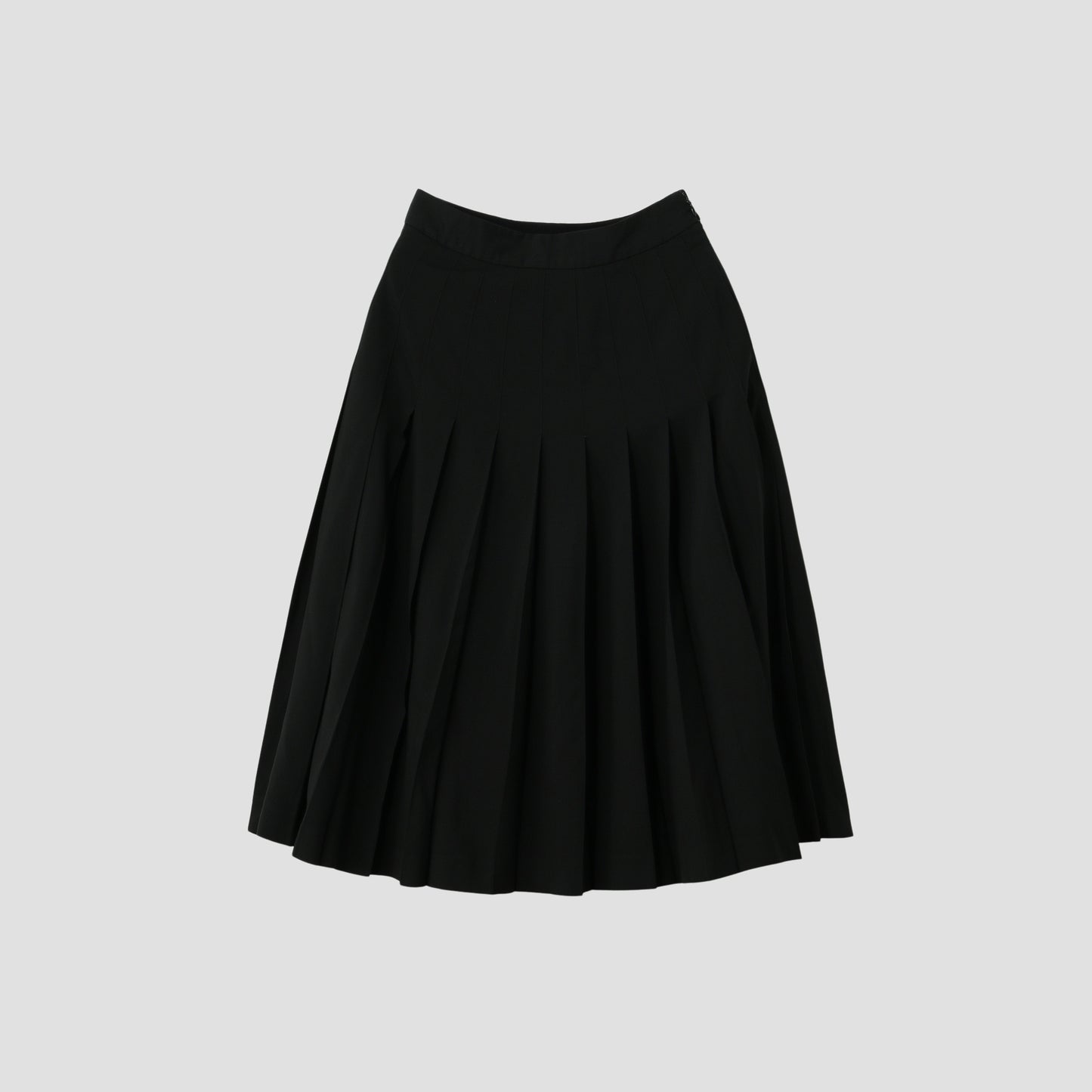 FINE WOOL POPLIN SKIRT