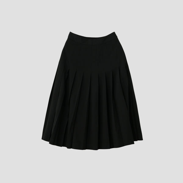 FINE WOOL POPLIN SKIRT