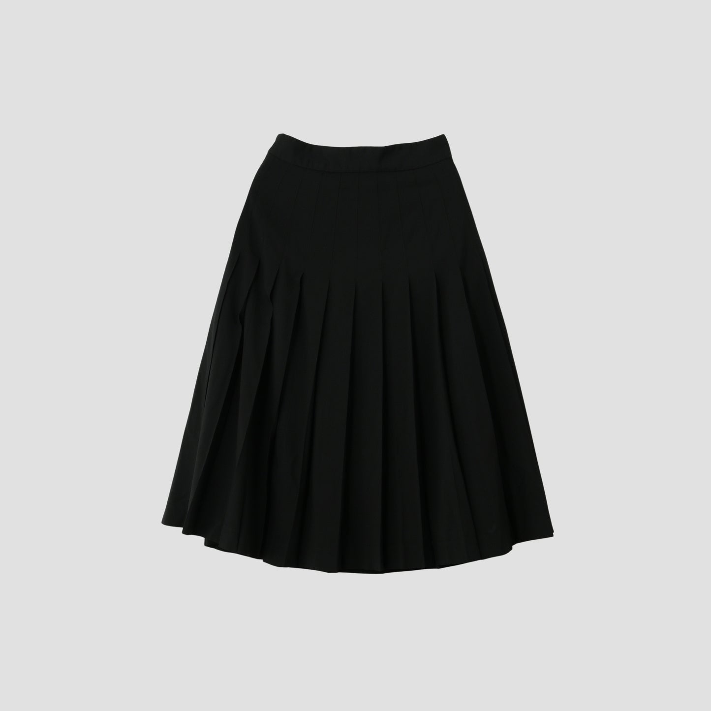 FINE WOOL POPLIN SKIRT