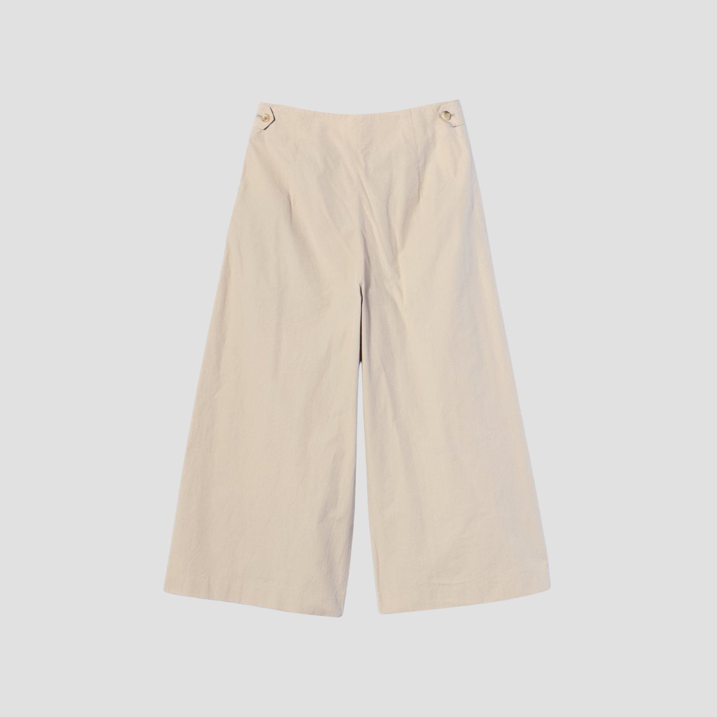 WASHED YARN DYE POPLIN TROUSERS