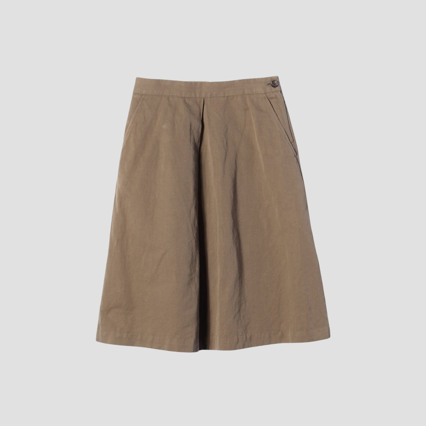 LINEN COTTON TWILL SKIRT