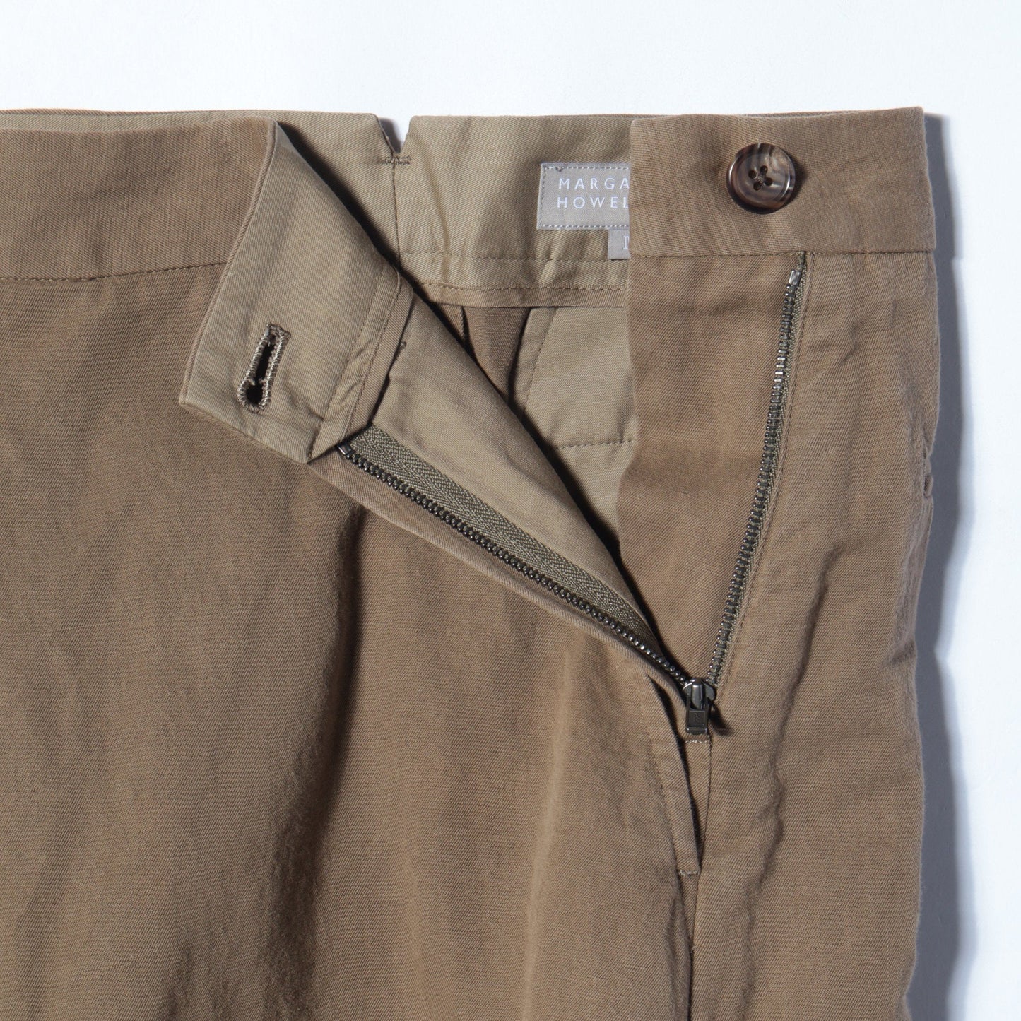 LINEN COTTON TWILL SKIRT