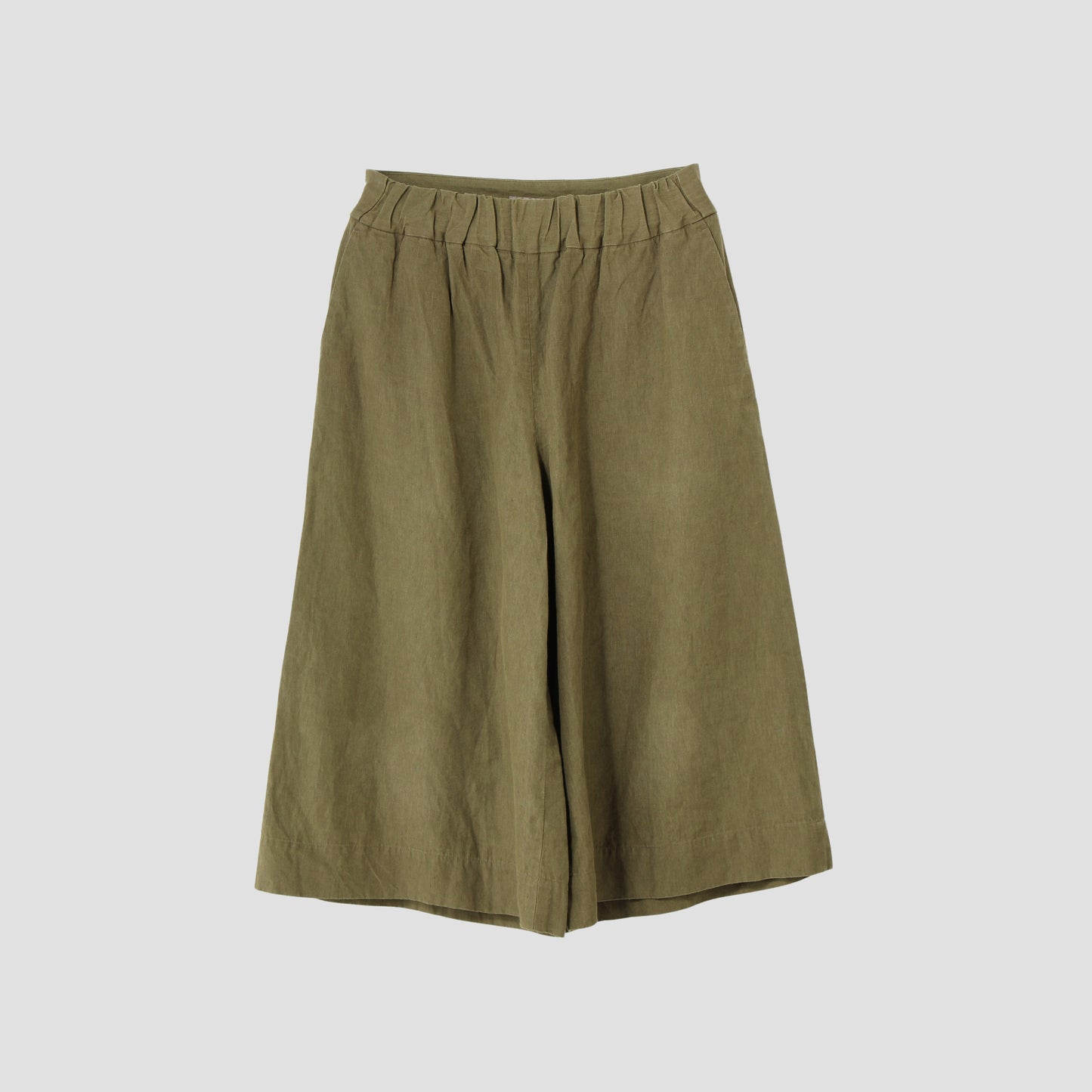 COATED LINEN PLAINWEAVE TROUSERS