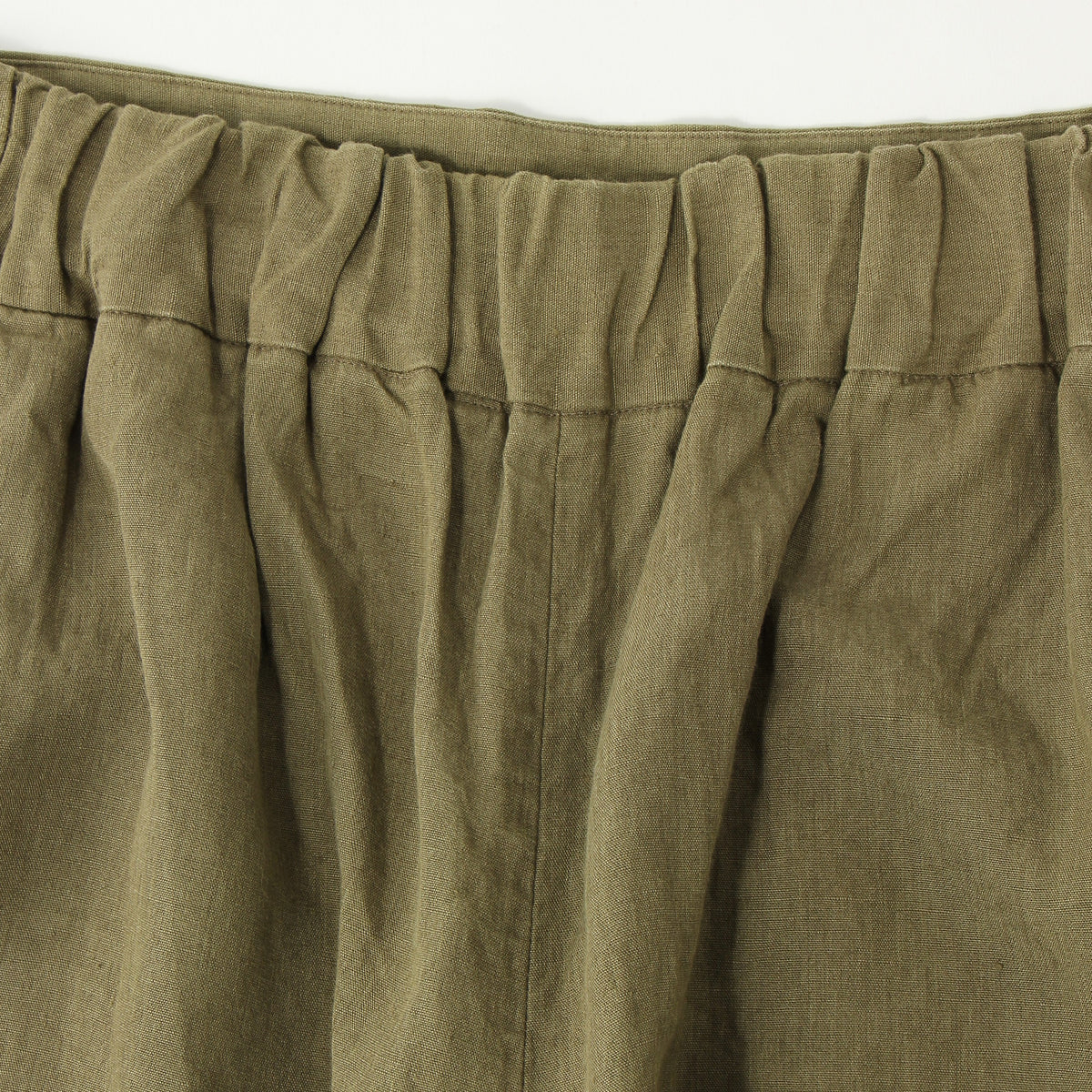COATED LINEN PLAINWEAVE TROUSERS