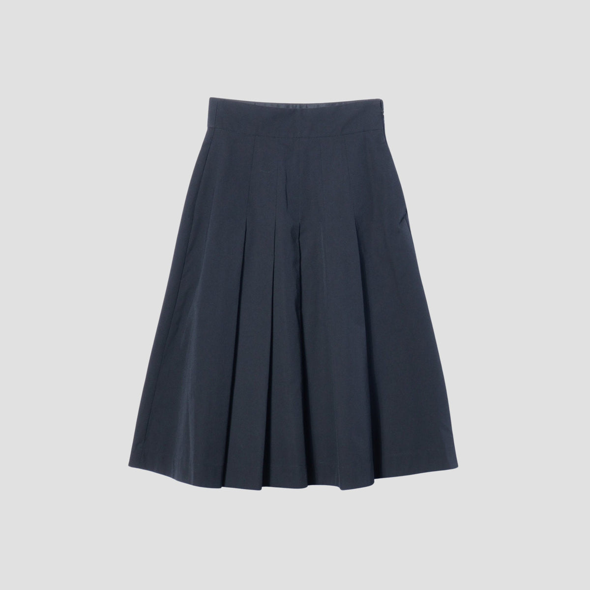 FINE WOOL COTTON TWILL SKIRT