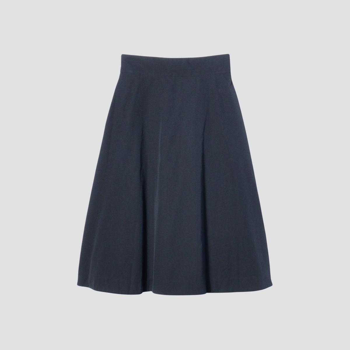 FINE WOOL COTTON TWILL SKIRT