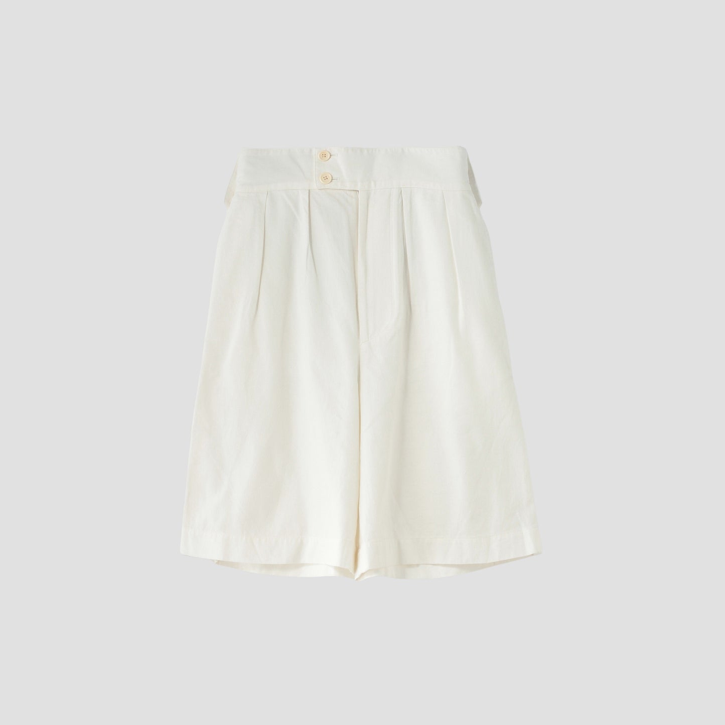 LINEN COTTON TWILL TROUSERS