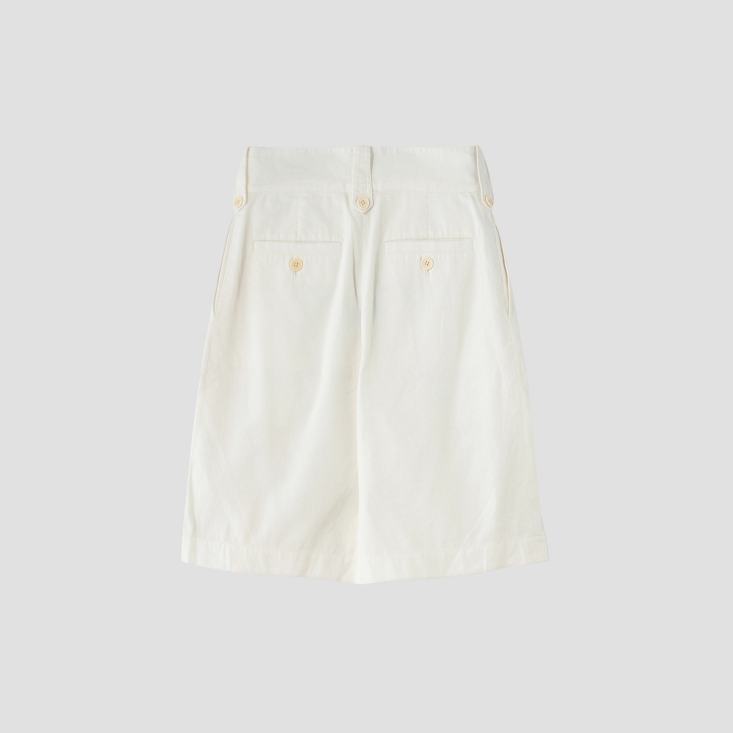 LINEN COTTON TWILL TROUSERS