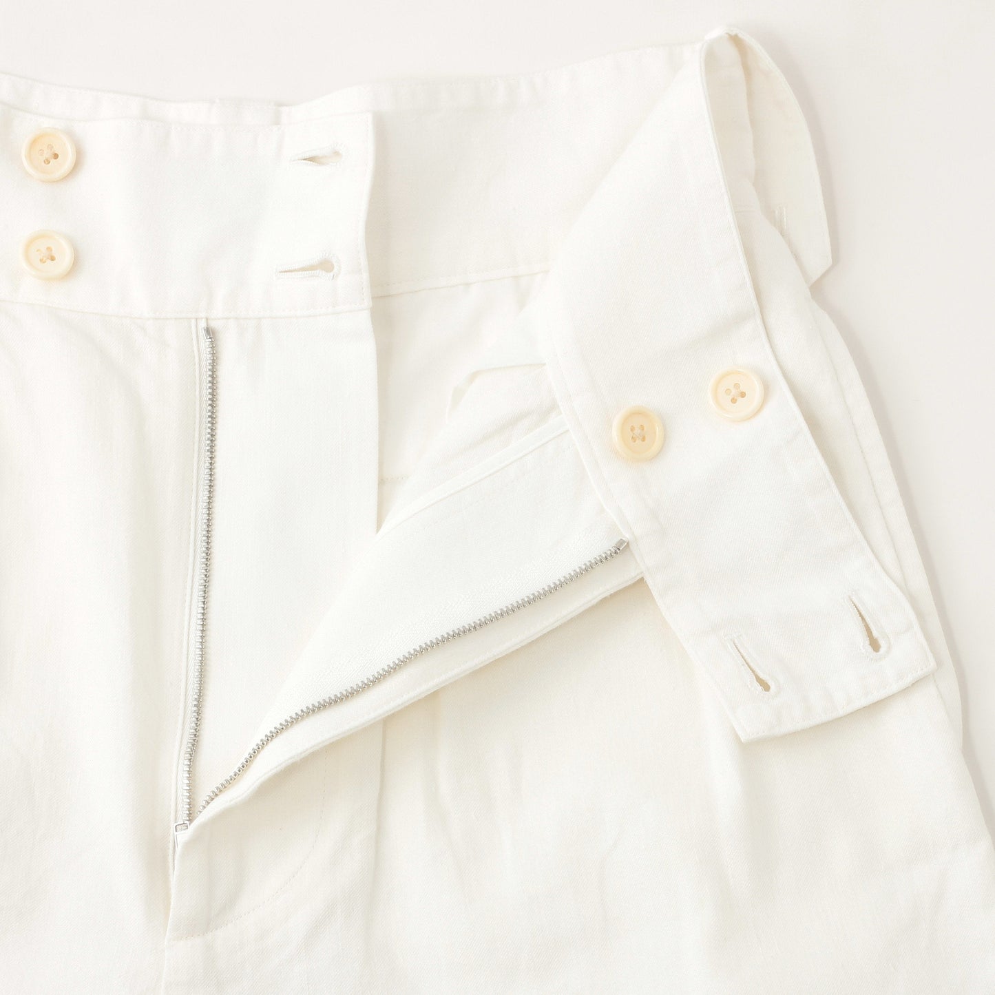 LINEN COTTON TWILL TROUSERS