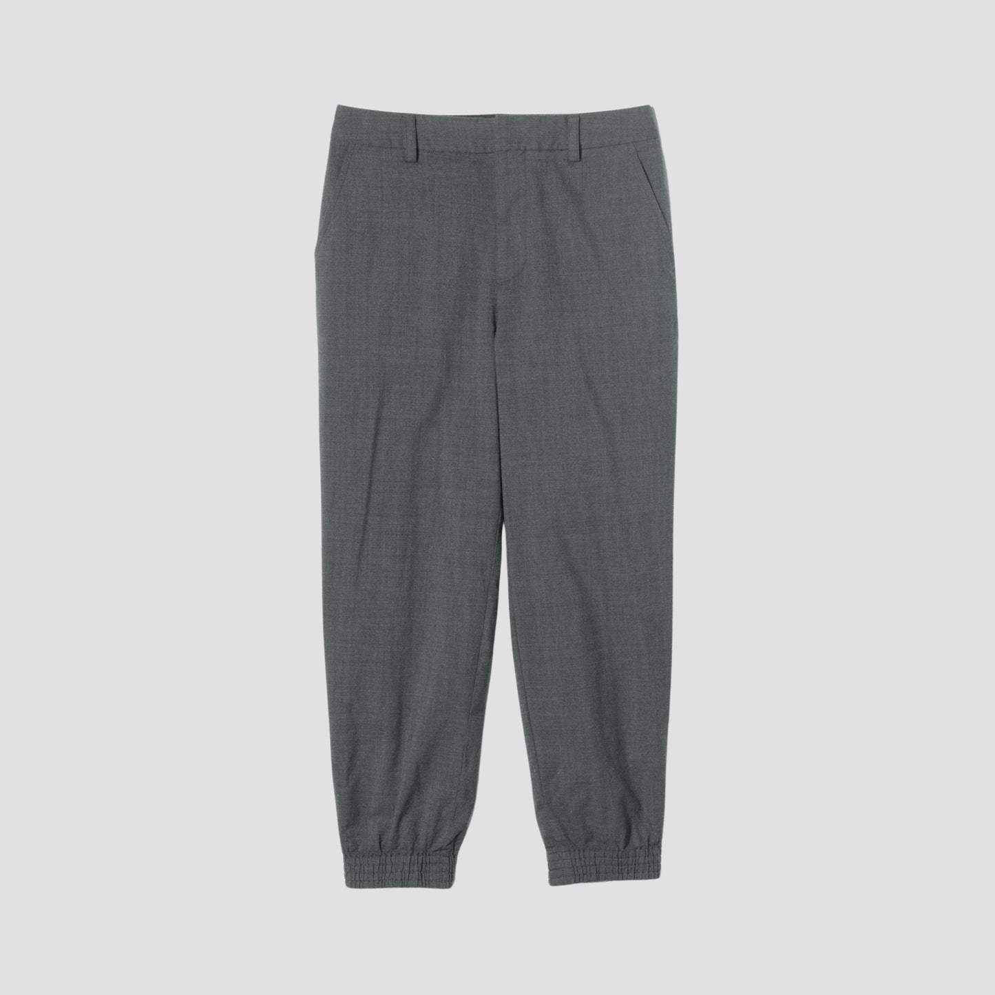 FINE WOOL POPLIN TROUSERS