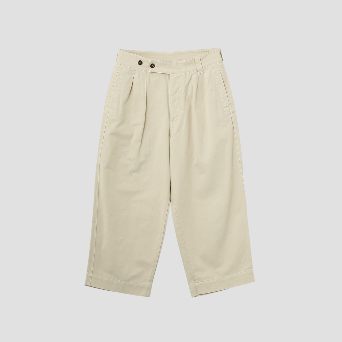 SOFT TWISTED YARN COTTON TROUSERS