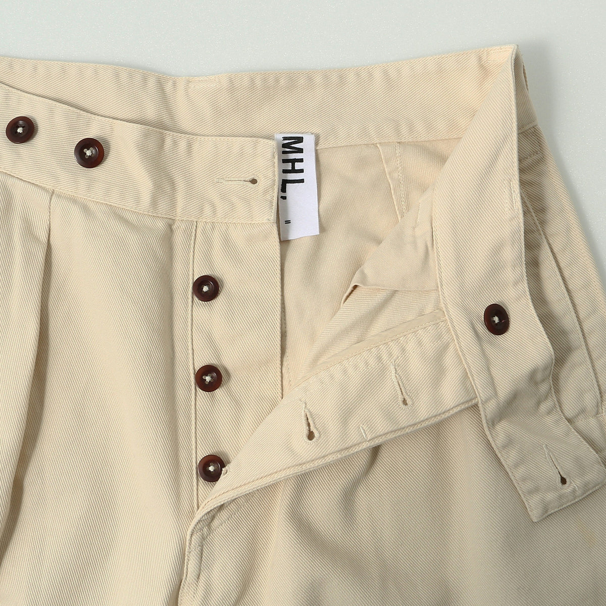 SOFT TWISTED YARN COTTON TROUSERS