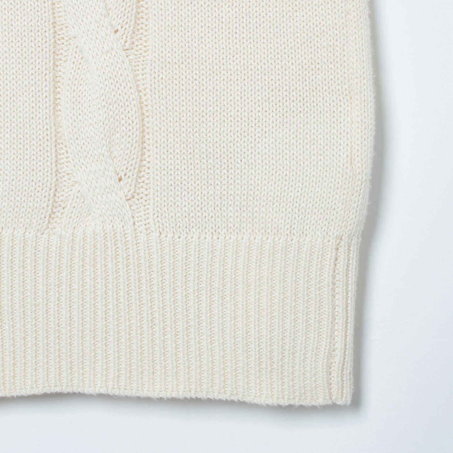COTTON CABLE SLIPOVER KNIT