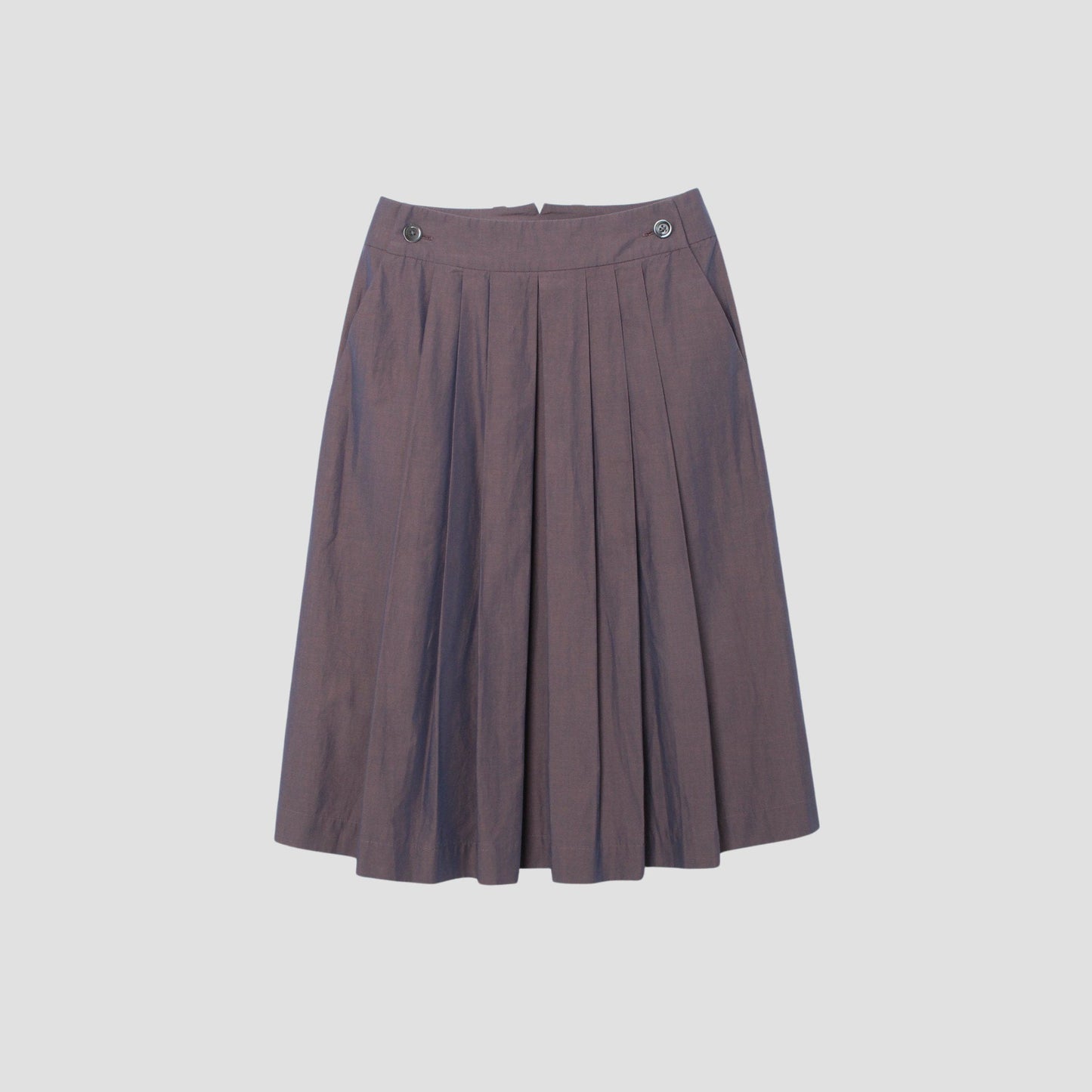 FINE COTTON CHAMBRAY SKIRT