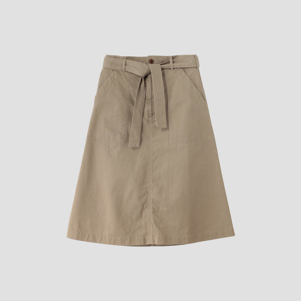 JAPANESE COTTON LINEN DRILL SKIRT
