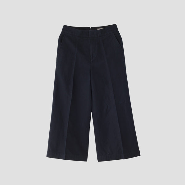 COTTON LINEN TWILL TROUSERS