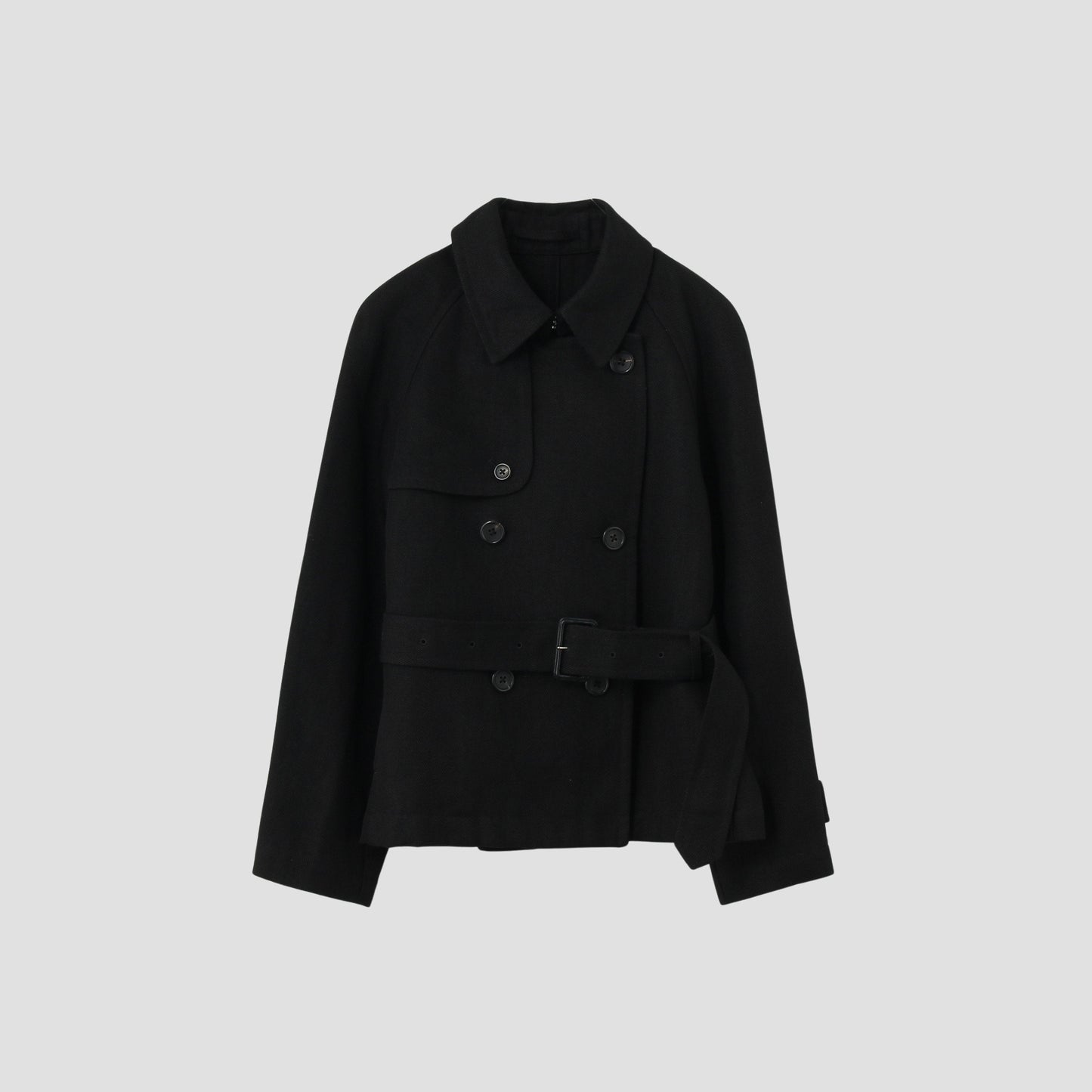HEAVY HERRINGBONE LINEN COAT