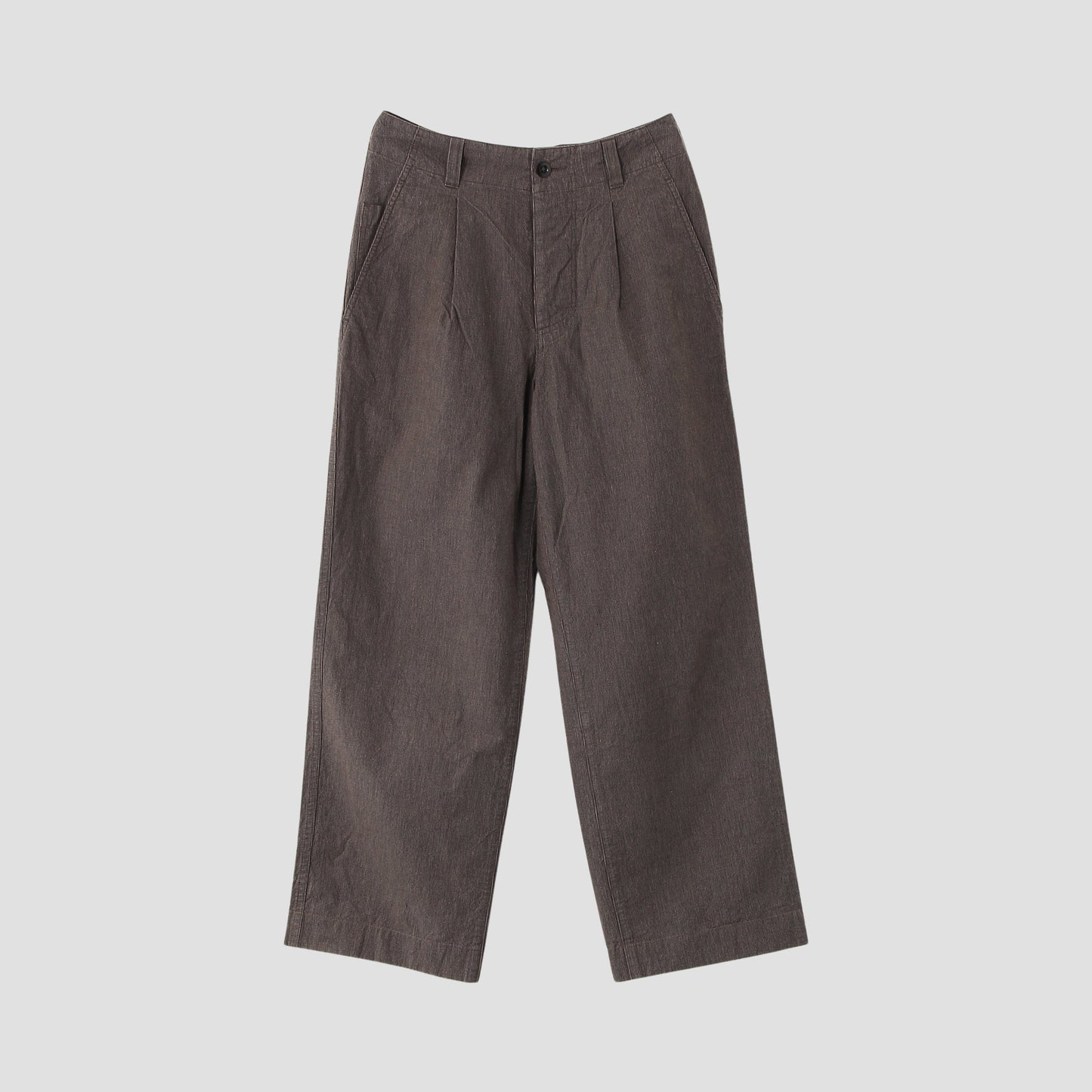 CHEF CHECK COTTON LINEN TROUSERS
