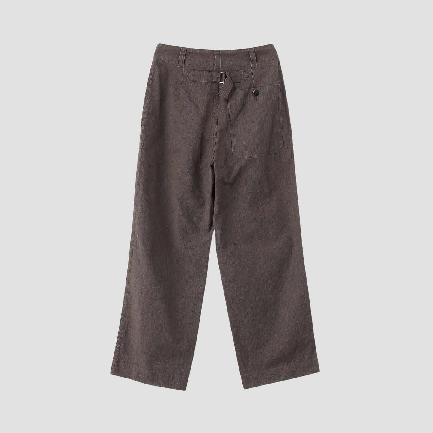 CHEF CHECK COTTON LINEN TROUSERS
