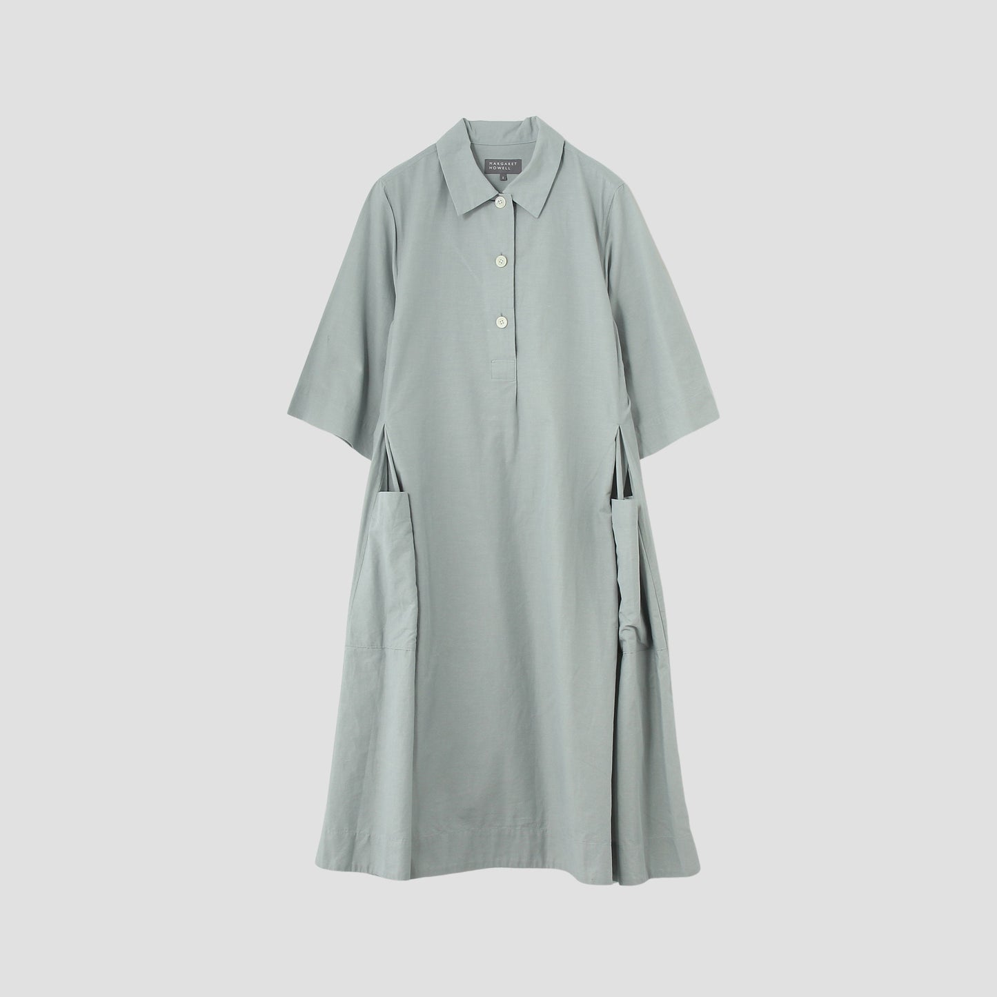 COTTON RAMIE CHAMBRAY DRESS