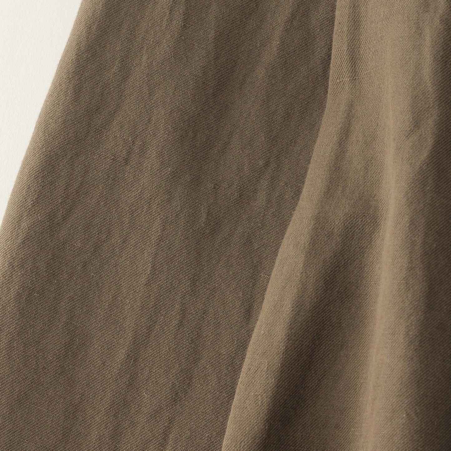 HIGH TWIST LINEN COTTON TWILL TROUSERS