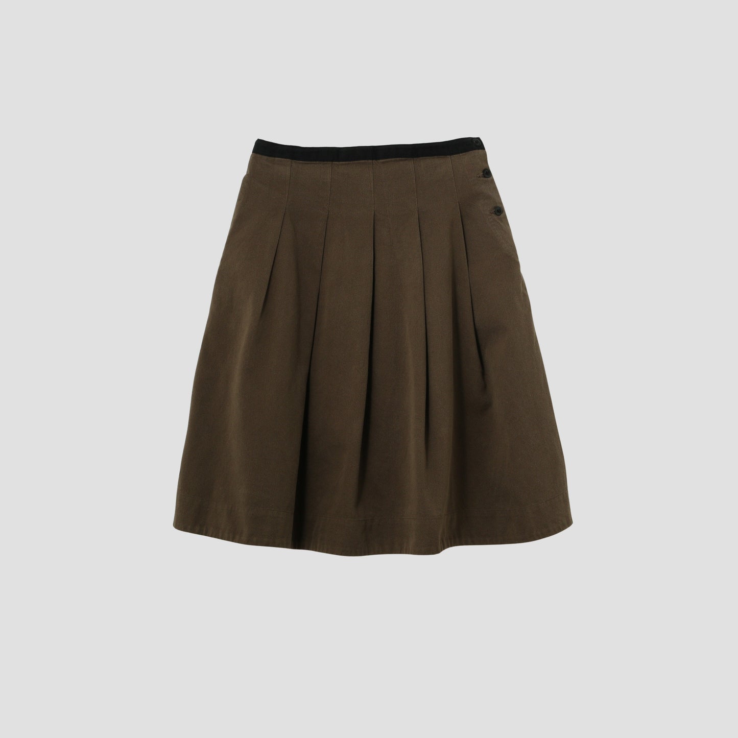 WOOL COTTON HEAVY TWILL SKIRT