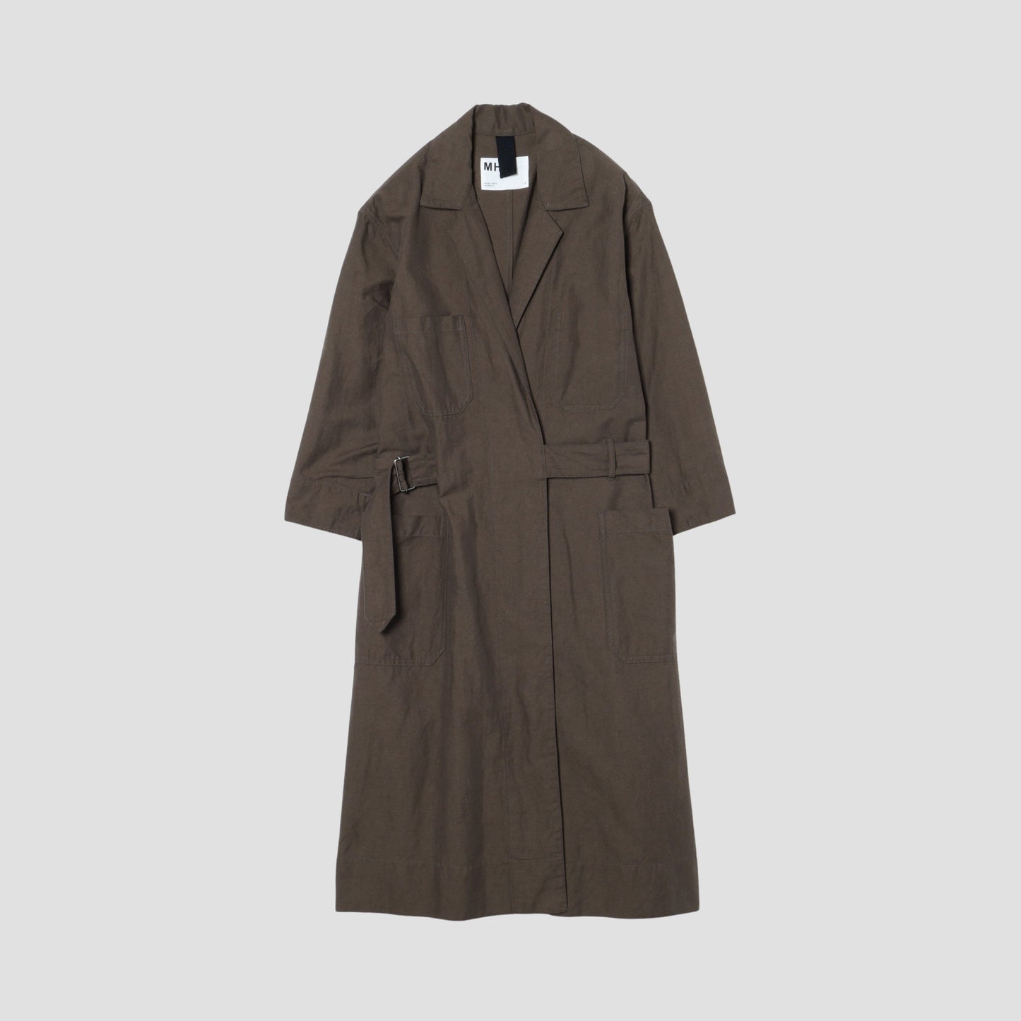 COTTON LINEN TWILL DRESS