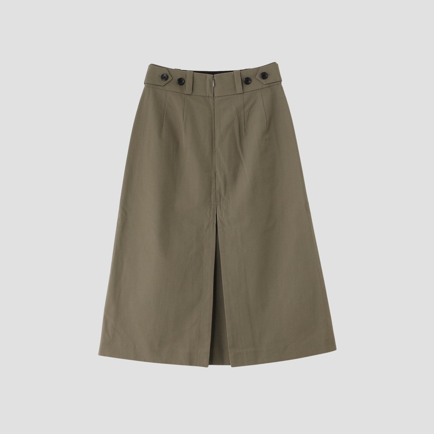 WOOL COTTON TWILL SKIRT