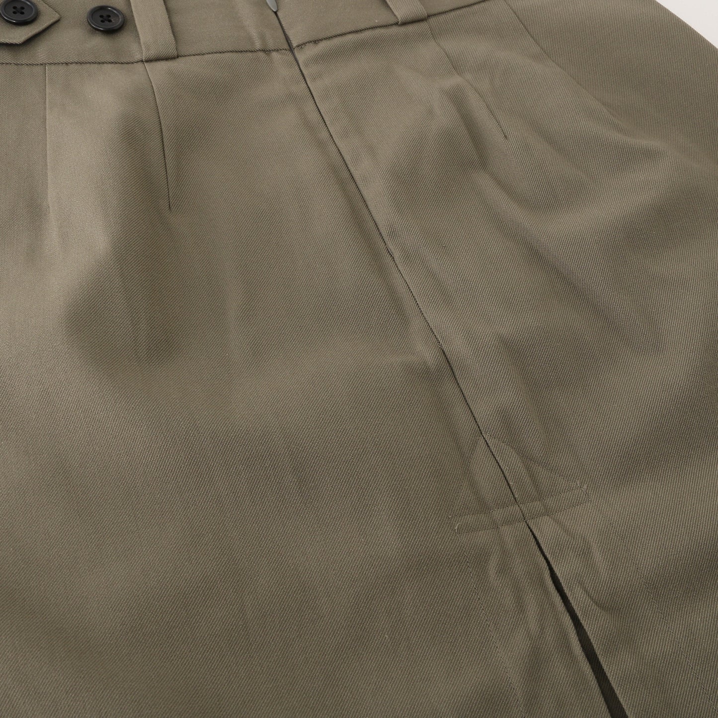 WOOL COTTON TWILL SKIRT