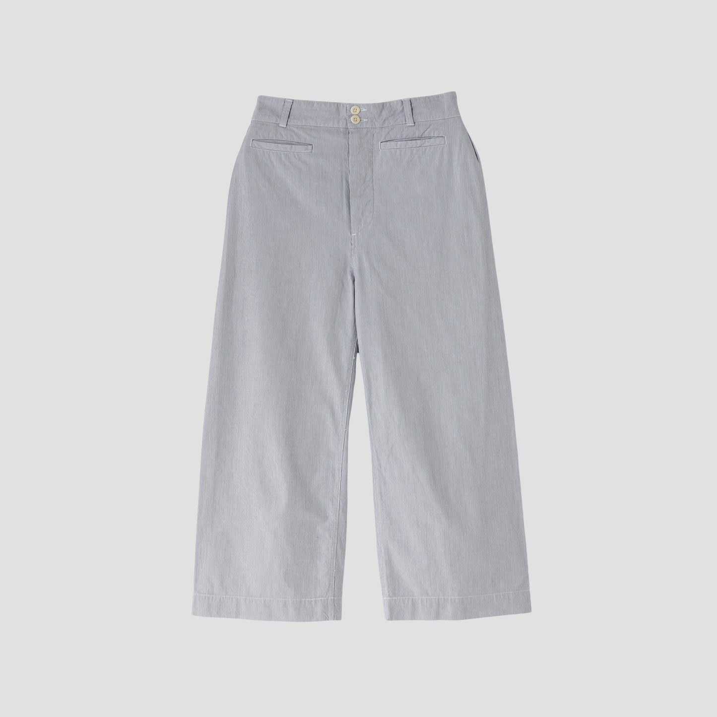 HAIRLINE COTTON TROUSERS