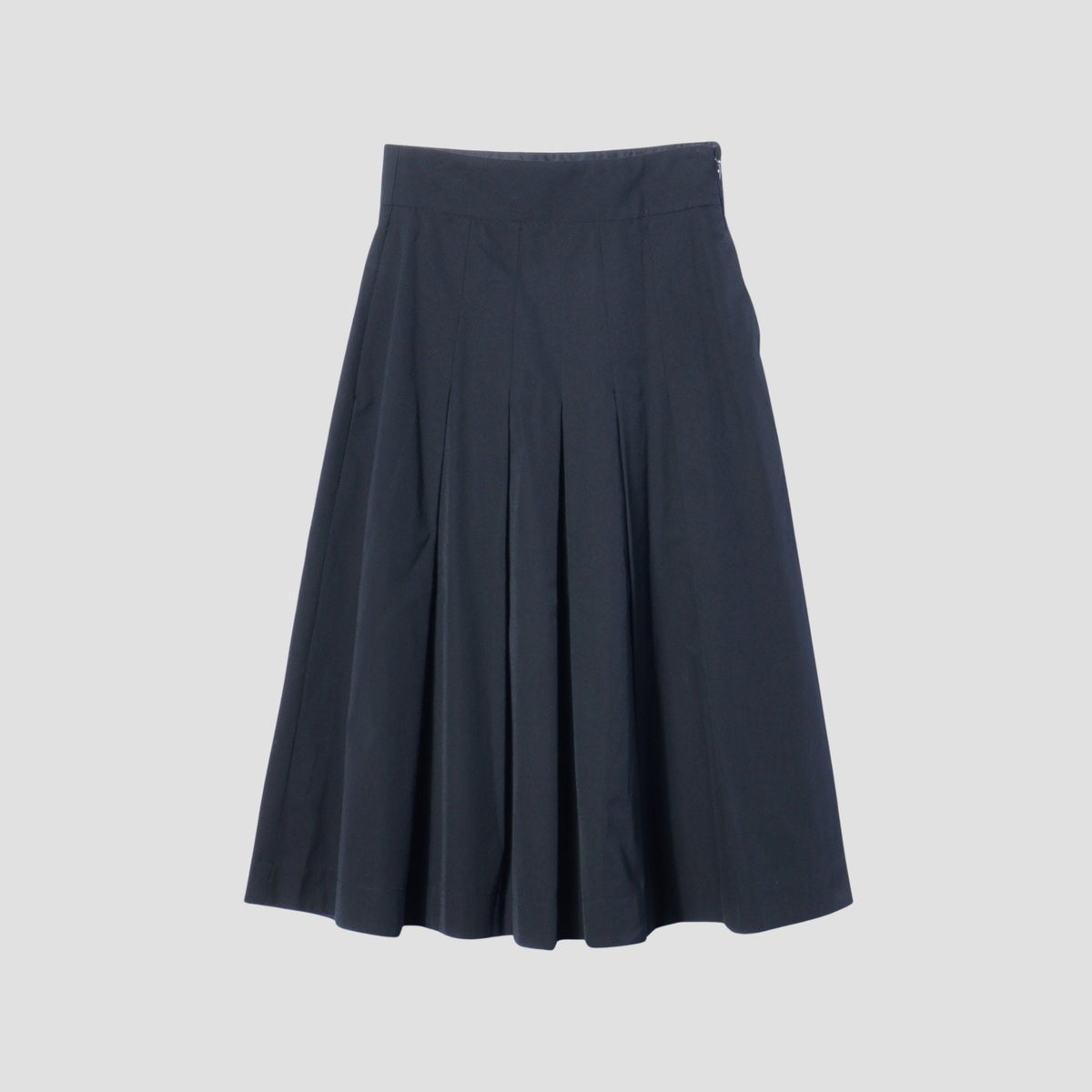 FINE WOOL COTTON TWILL SKIRT