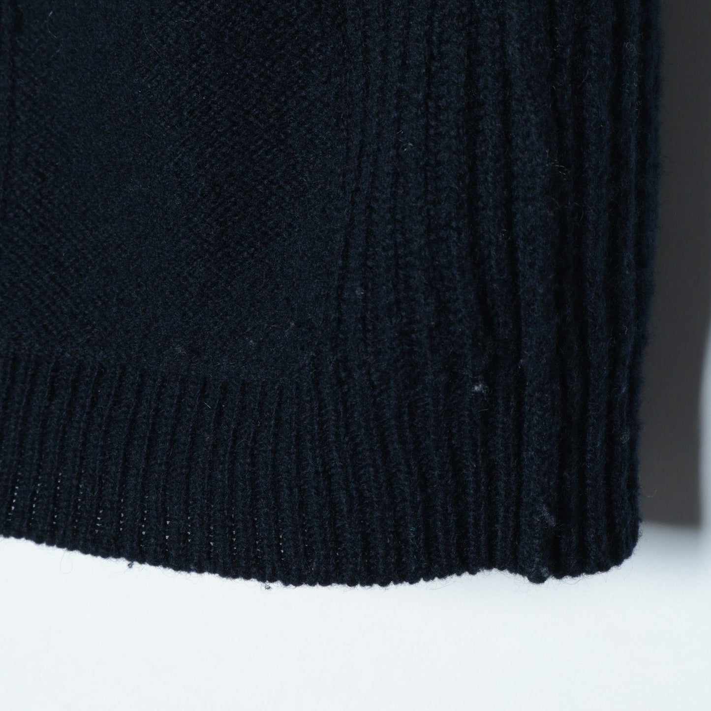 WOOL CAMEL RIB CARDIGAN KNIT