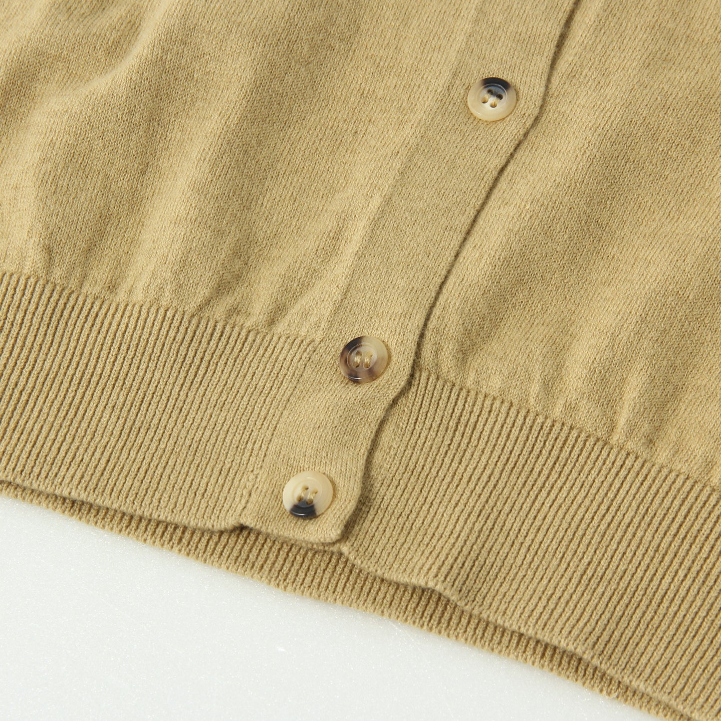 WOOL COTTON CARDIGAN KNIT