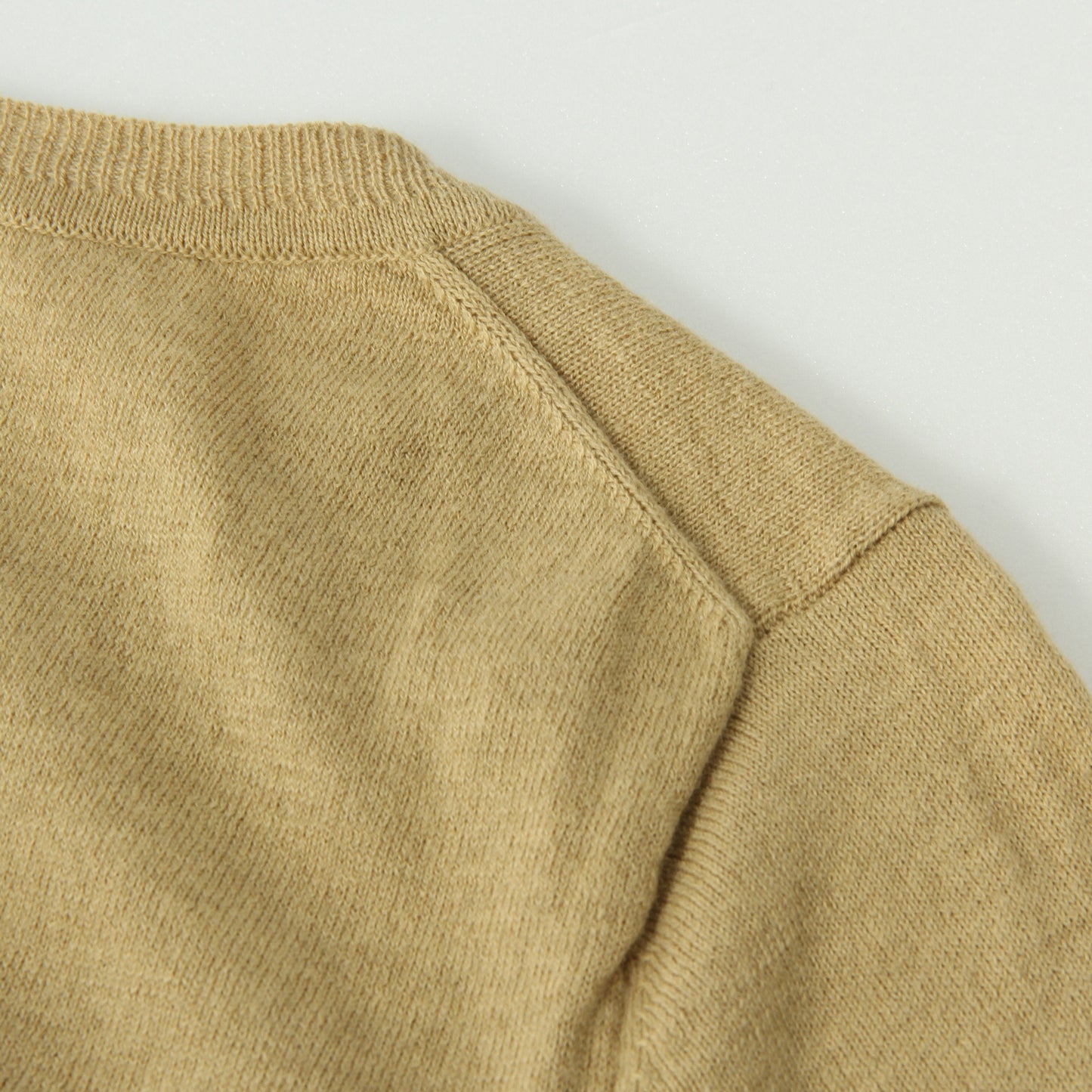 WOOL COTTON CARDIGAN KNIT