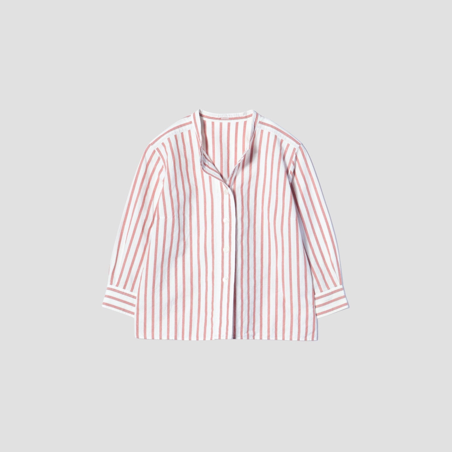 BOLD STRIPE COTTON LINEN SHIRT
