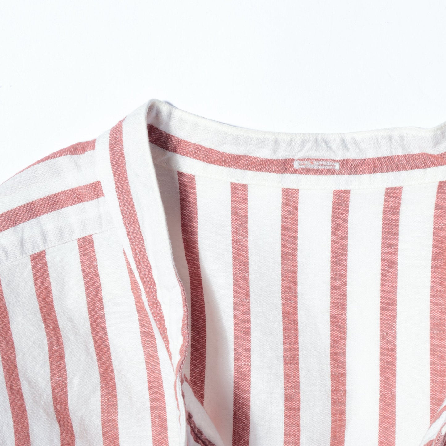 BOLD STRIPE COTTON LINEN SHIRT