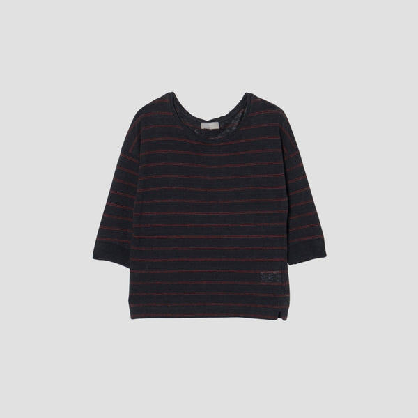 LINEN STRIPE JERSEY