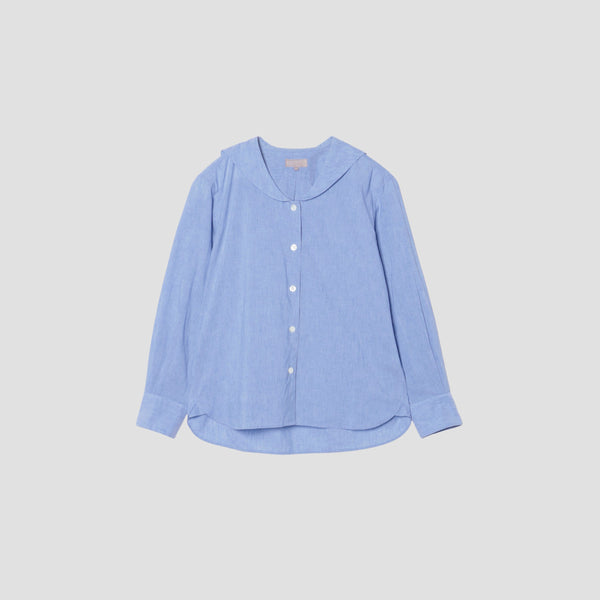 COTTON LINEN CHAMBRAY SHIRT