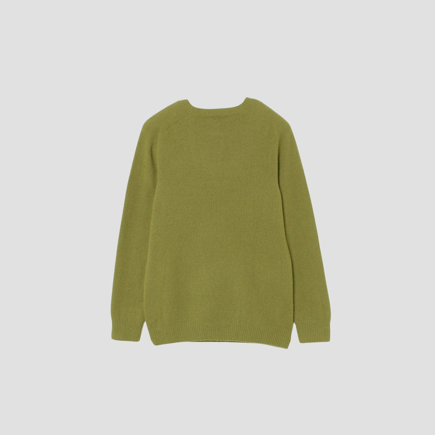 MERINO CASHMERE TWIST SADDLE CREW KNIT